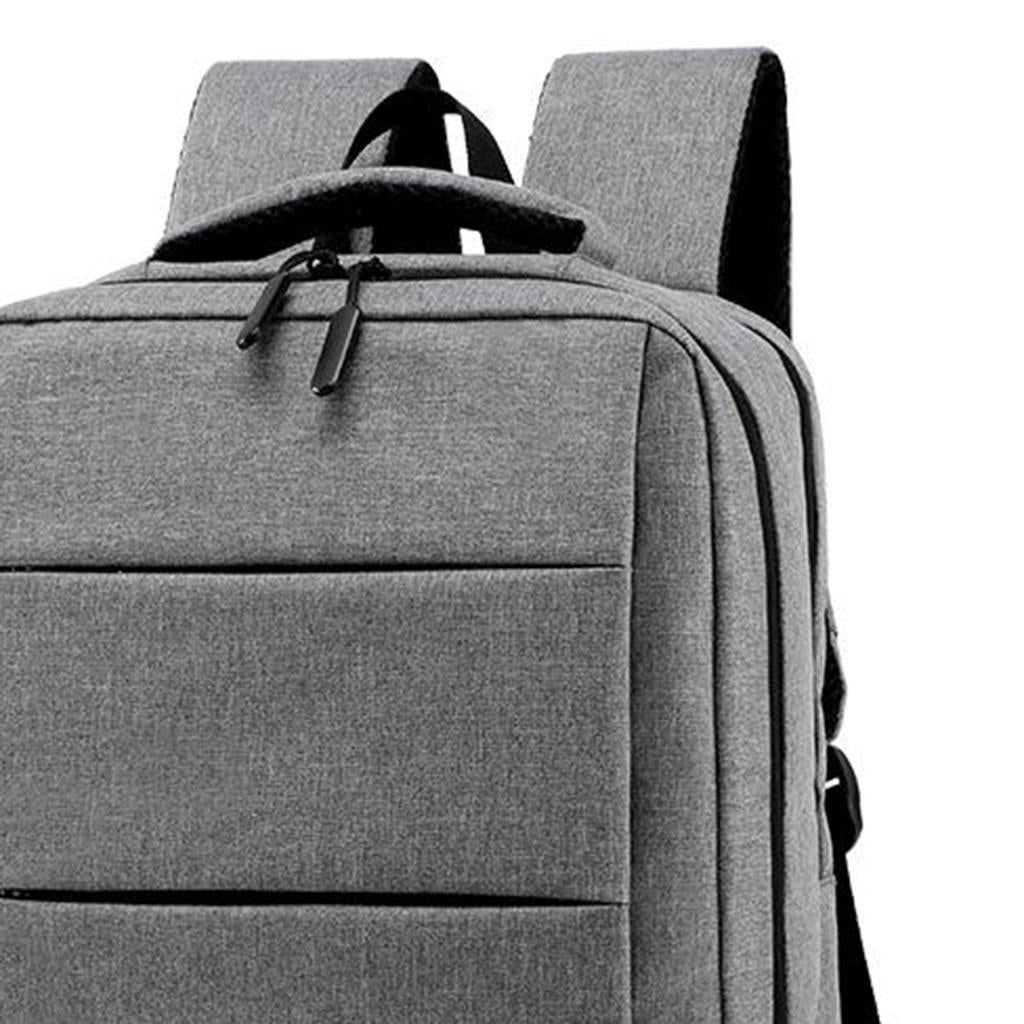 Laptop Backpack Business Travel Computer Bag w/ USB Charging Port  Gray