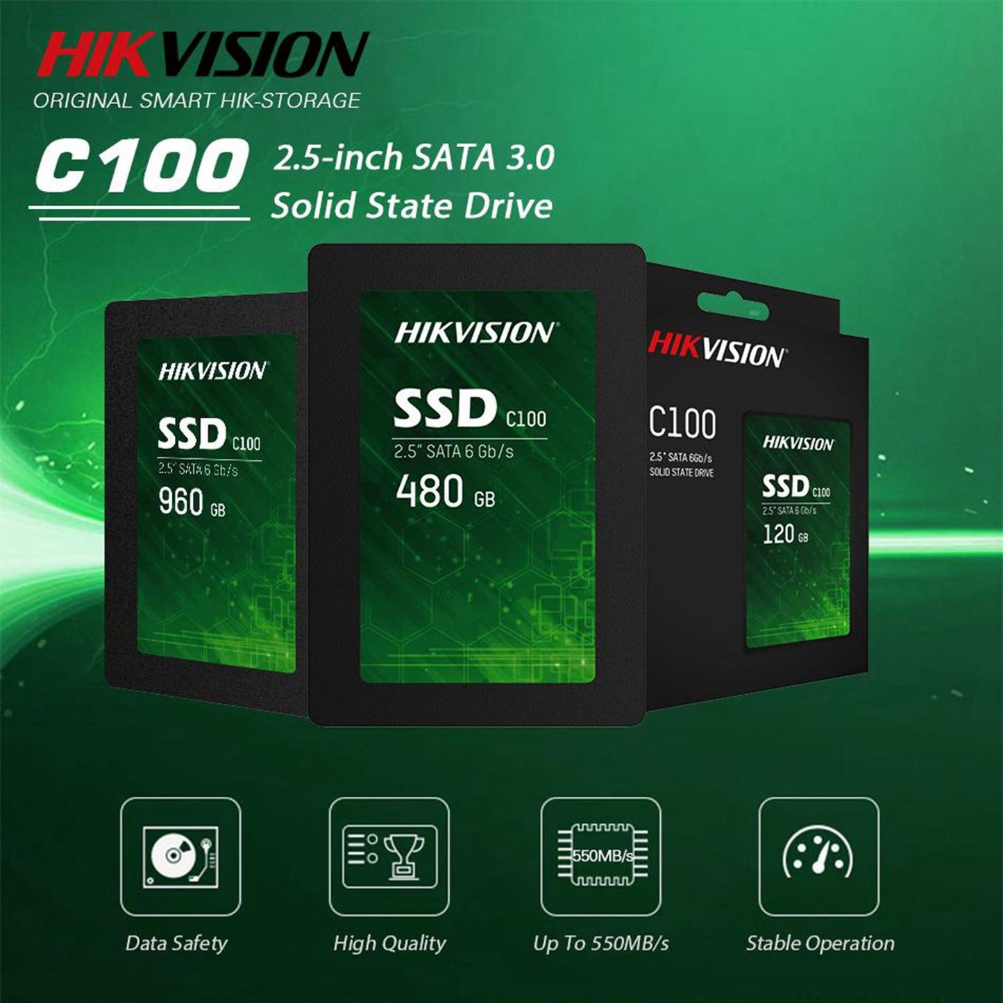 Hikvision HikStorage SSD 120/240/960/480/1920GB NAND Flash  120GB