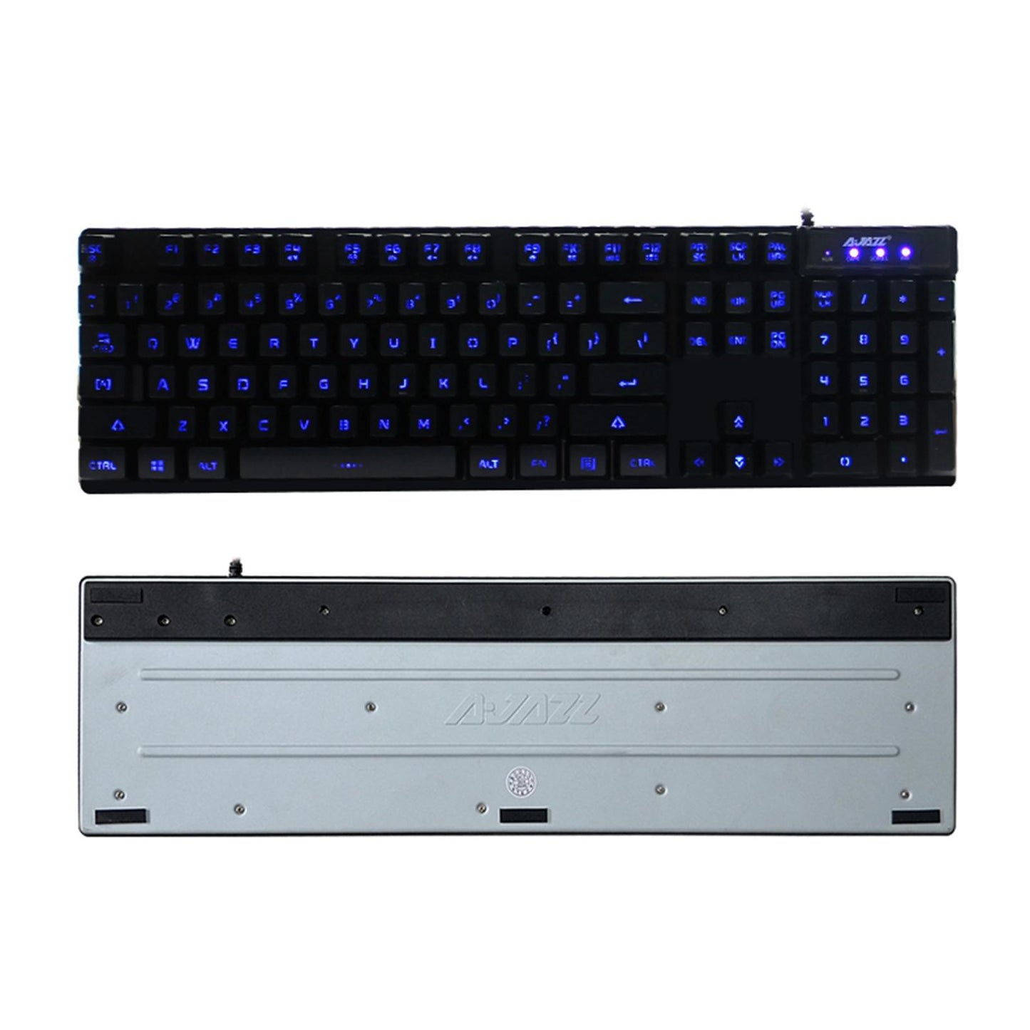 Ultra-thin Wired Keyboard 104Key Computer RGB Keys Smart Sleep Working