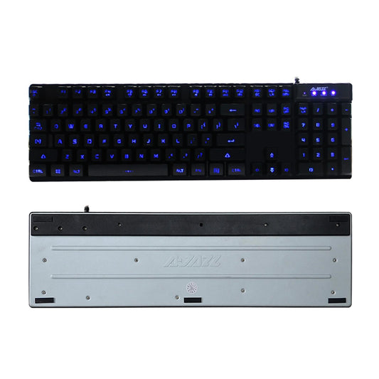 Ultra-thin Wired Keyboard 104Key Computer RGB Keys Smart Sleep Working