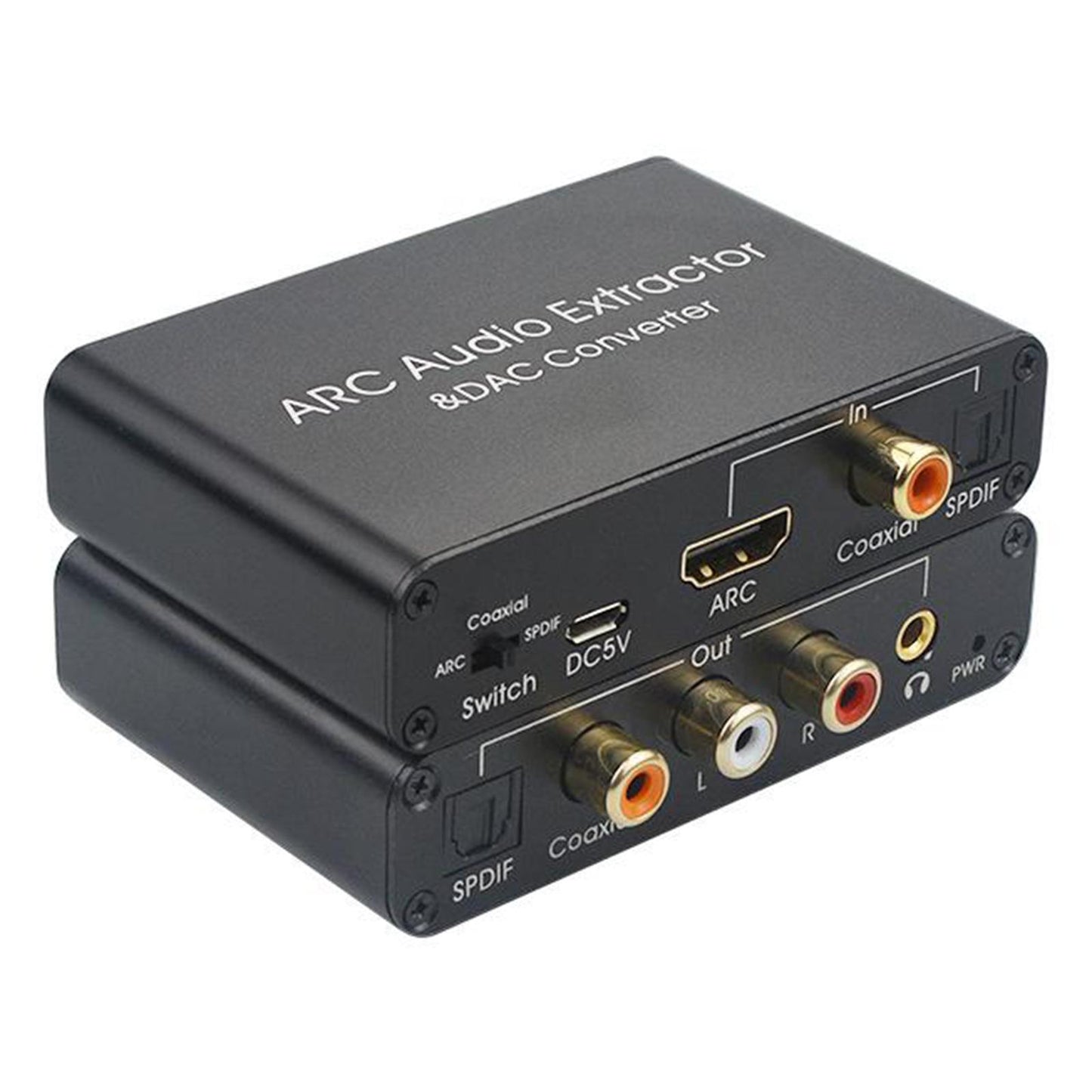 ARC Audio Extractor Adapter DAC Converter Selector 3.5mm L/R Stereo Audio