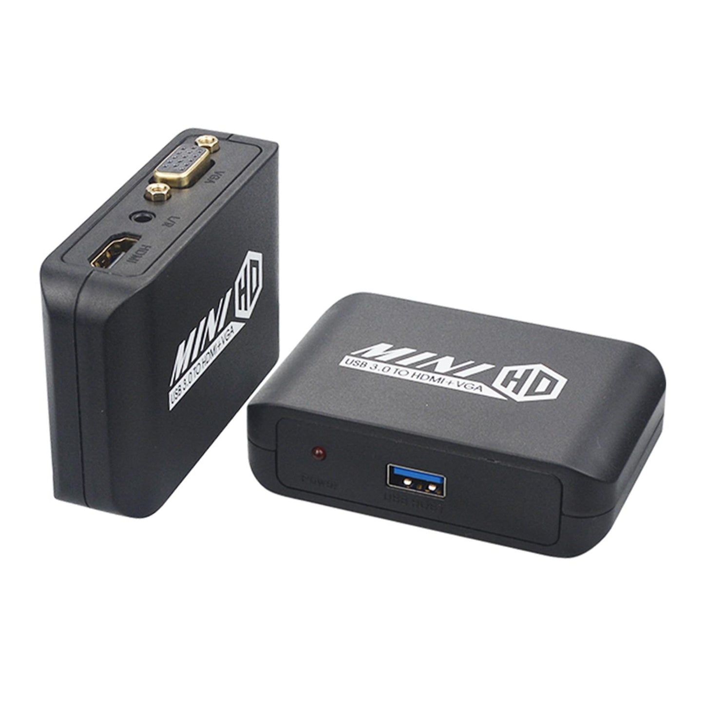 USB to HDMI + VGA Adapter Converter Switch Dual Display Output Compact