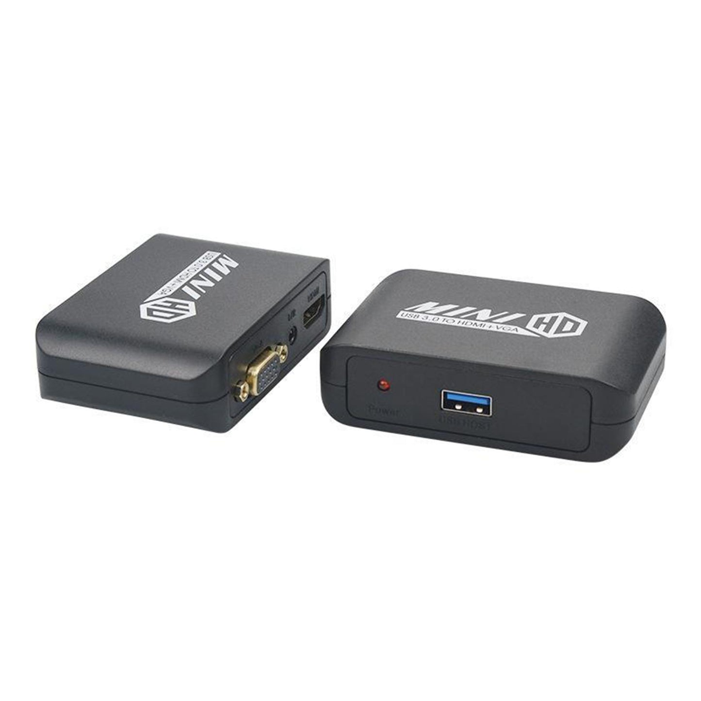USB to HDMI + VGA Adapter Converter Switch Dual Display Output Compact
