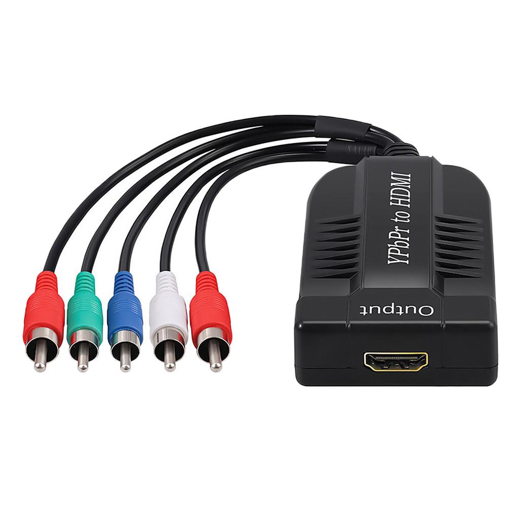 Male YPbPr to Female HDMI 5RCA RGB YPbPr to HDMI Video Audio for Monitor