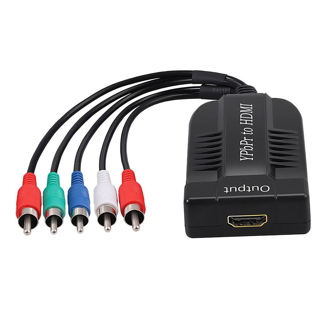 Male YPbPr to Female HDMI 5RCA RGB YPbPr to HDMI Video Audio for Monitor