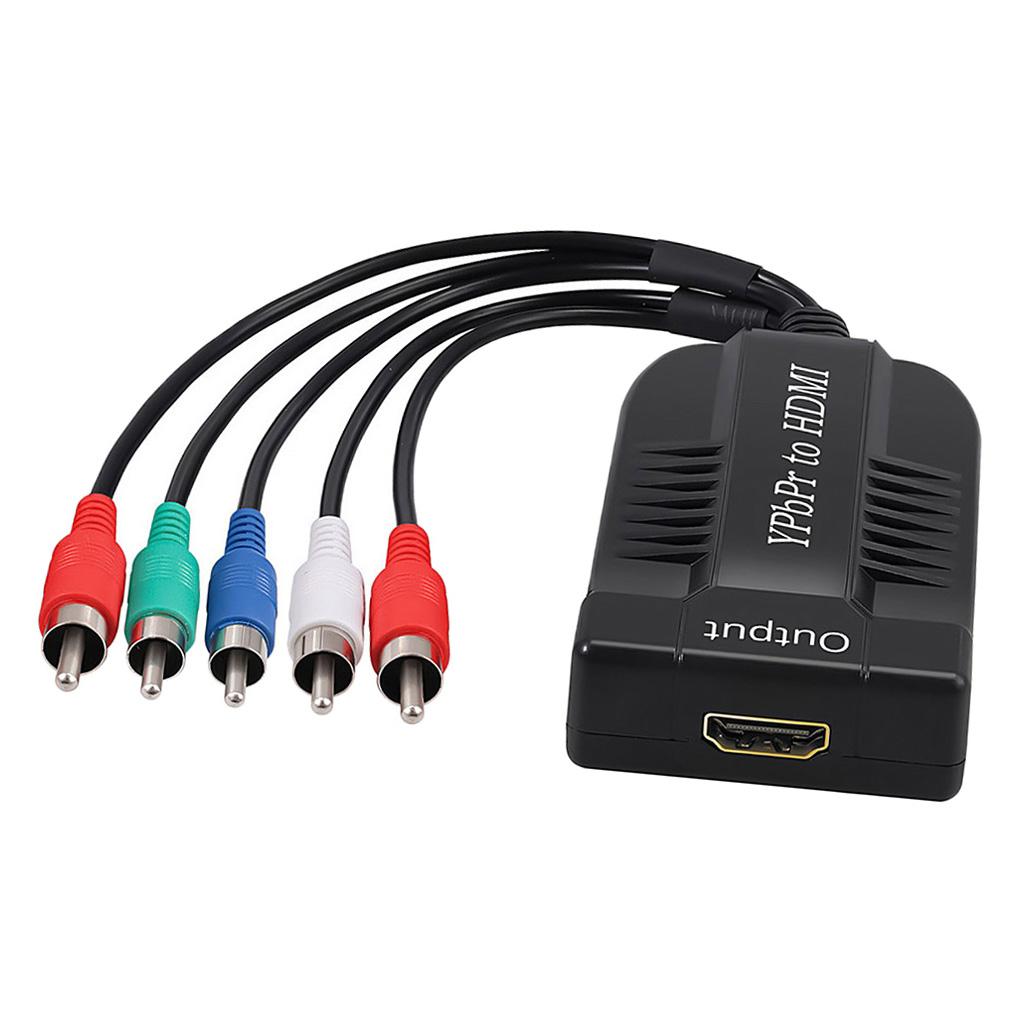 Male YPbPr to Female HDMI 5RCA RGB YPbPr to HDMI Video Audio for Monitor