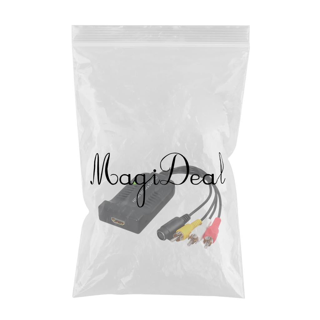 HDMI to Male AV CVBS Famale S-video Audio Video Adapter R/L Audio Video Box