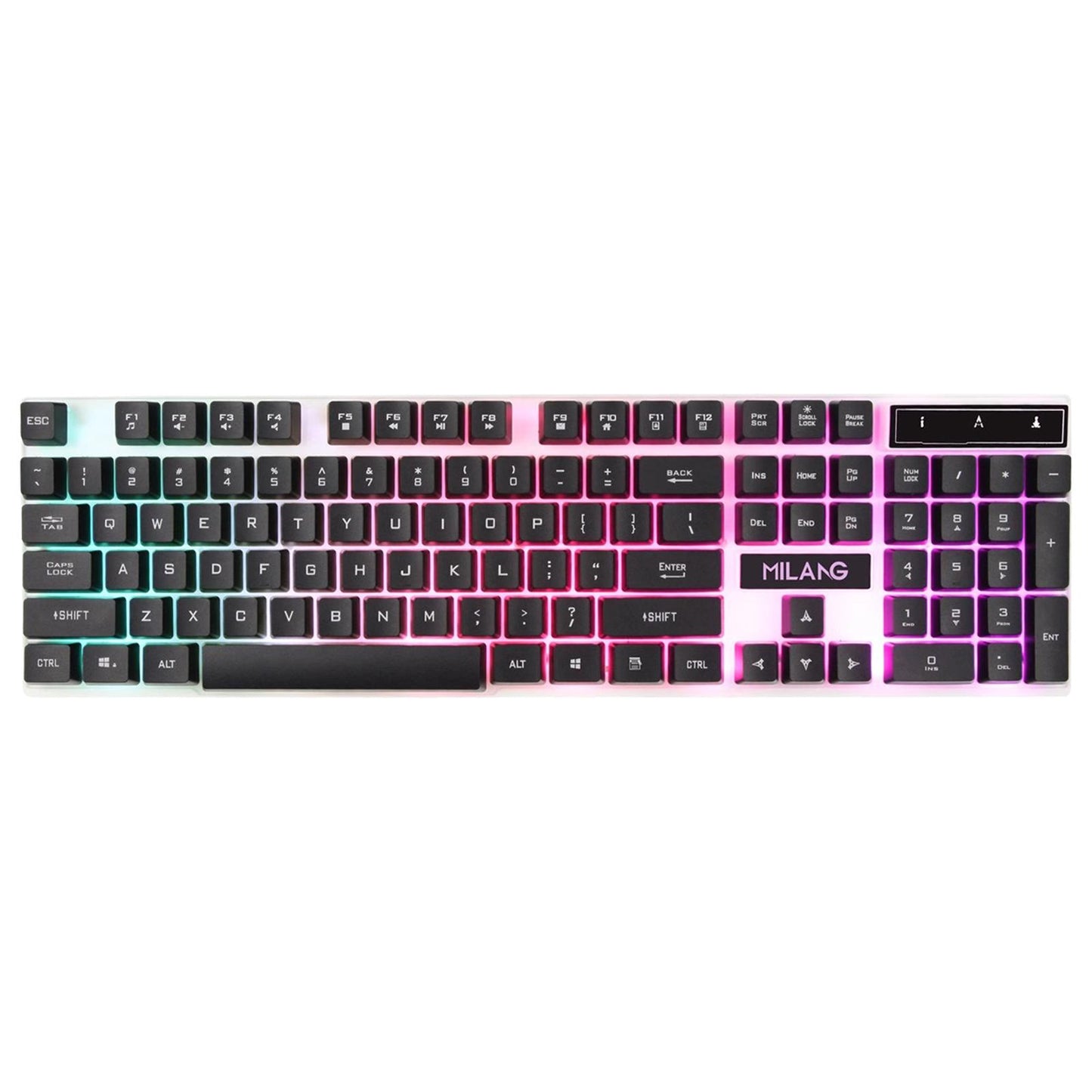 RGB Backlit Mechanical Gaming Keyboard 104 Keys USB  Black  Keyboard