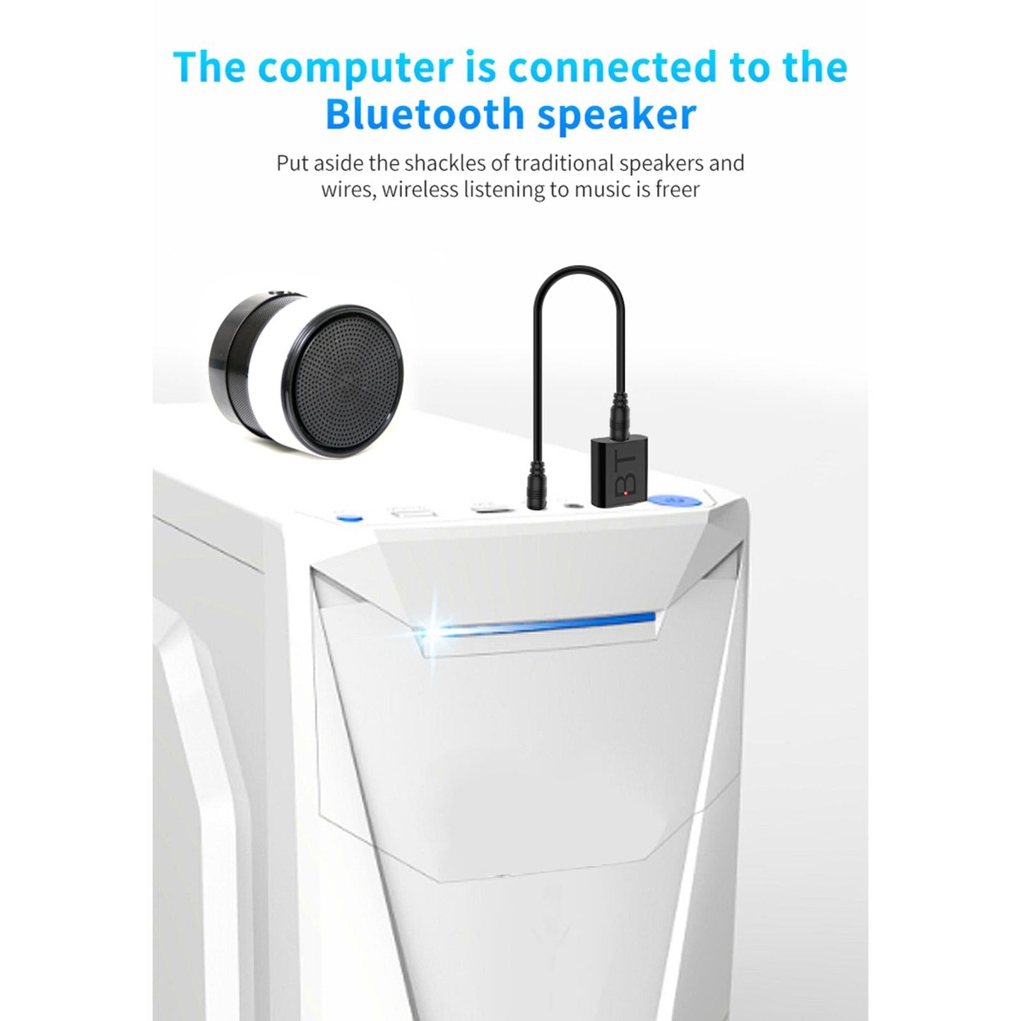 Mini USB  Adapter Wireless Dongle V5.0 for Win 7 8 10 PC Laptop