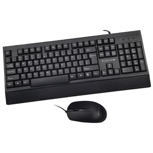 Full Size Corded Wired Keyboard and Mouse Set  Keyboard  Mouse  Combo