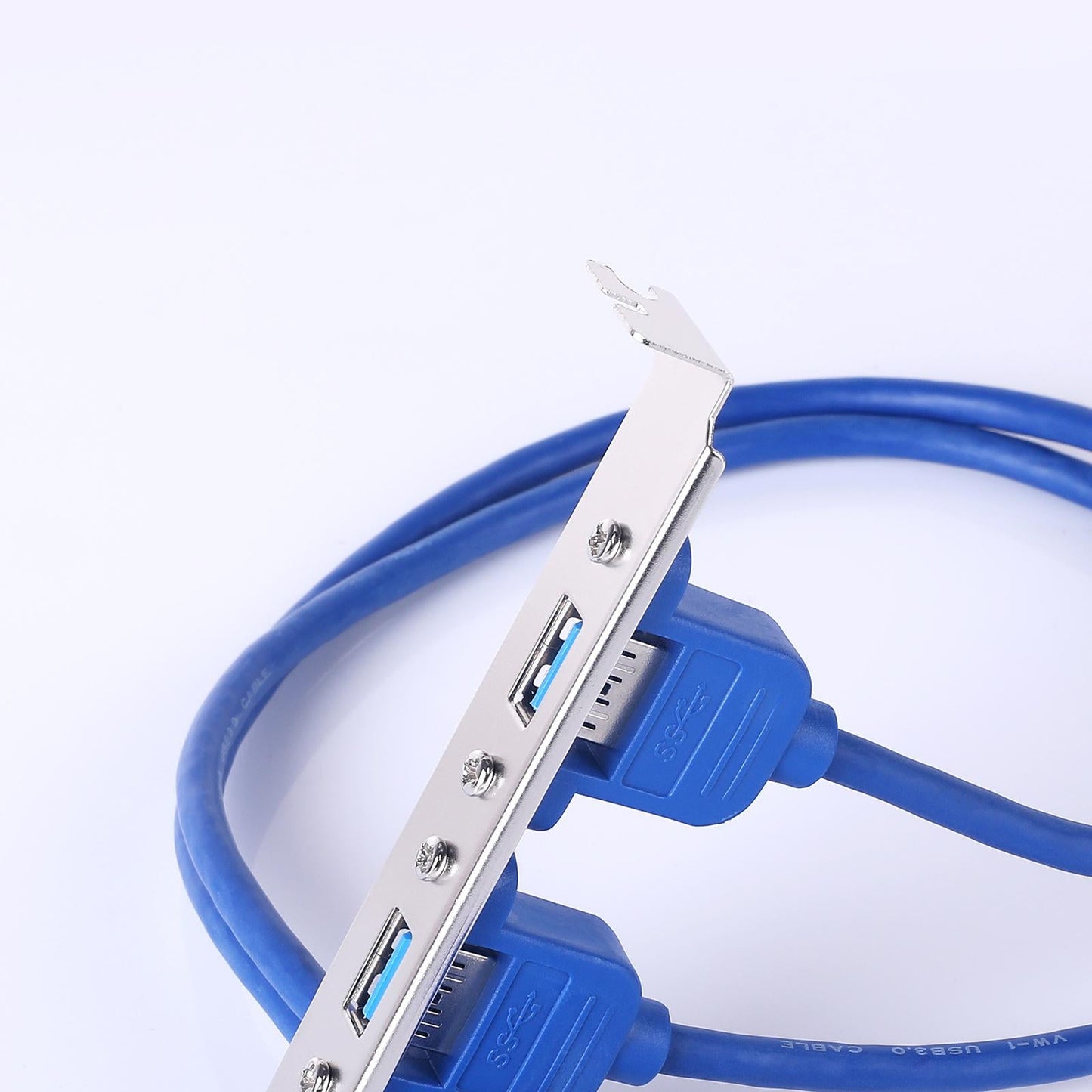 Dual 2 Ports USB 3.0 Back Panel to 20pin Header Cable with PCI Bracket