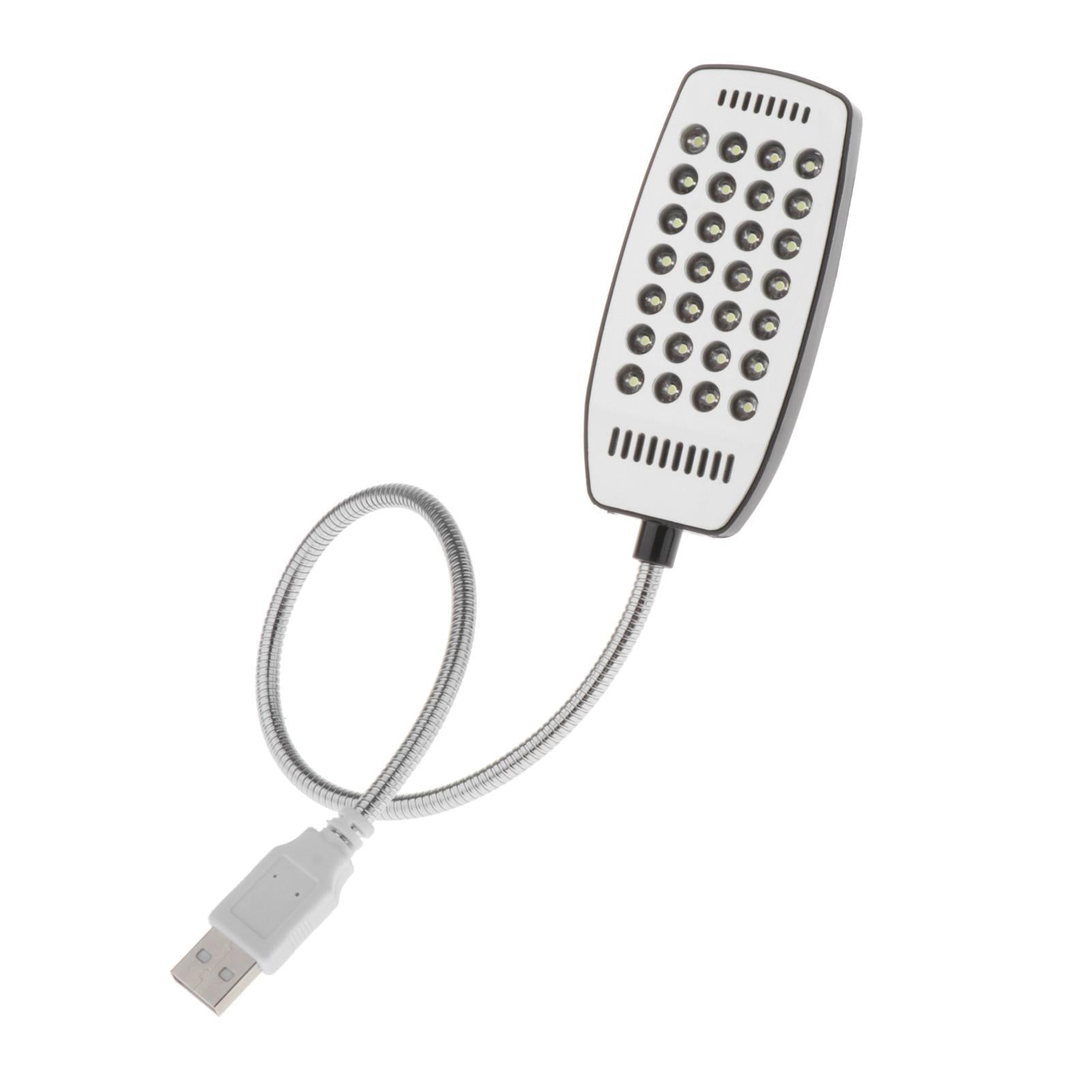 USB Portable Lamp 28 LED Gooseneck for Laptop PC MAC Computer black Ba ...