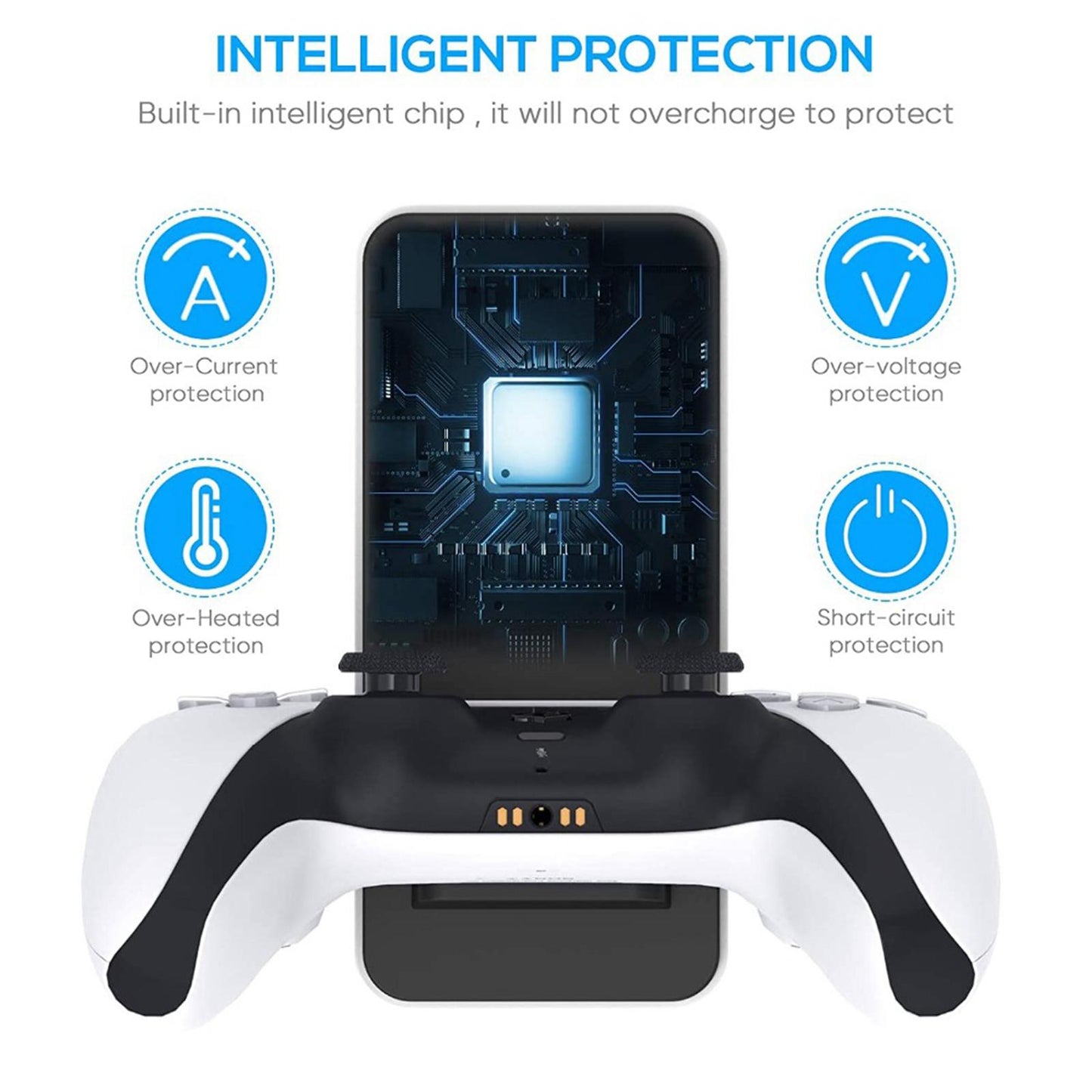 Dual Charger Controller Charger Charging Station for PS5 Controllers