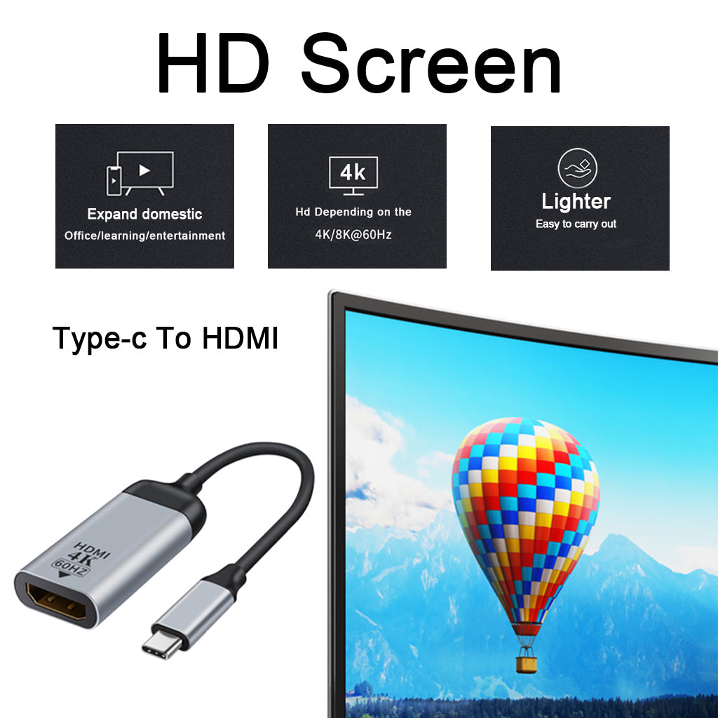 Type-C USB C to HDMI/DP/Mini DP/VGA Cable Adapter HDMI 2.0 4k