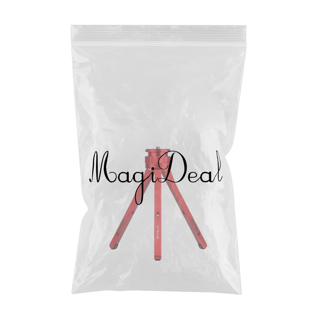 Adjustable Travel Quick Release Tabletop Mini Tripod Stand Red