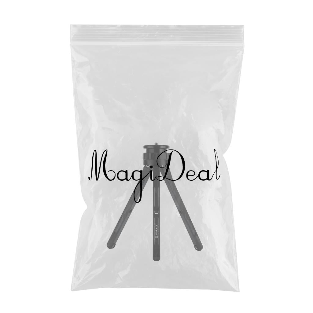 Adjustable Travel Quick Release Tabletop Mini Tripod Stand Black