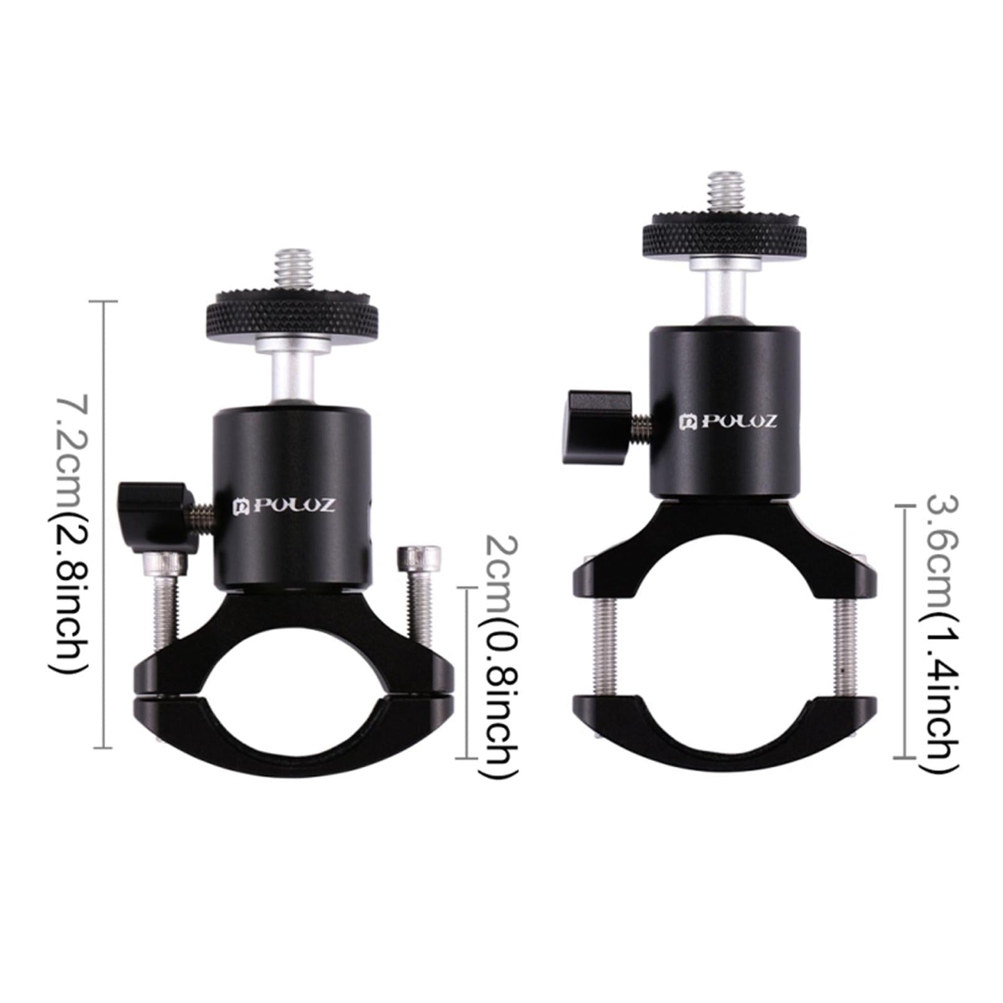 Motorcycles Bar 20-35mm Pipe Clamp Mounts Stands for GoPro etc Cameras