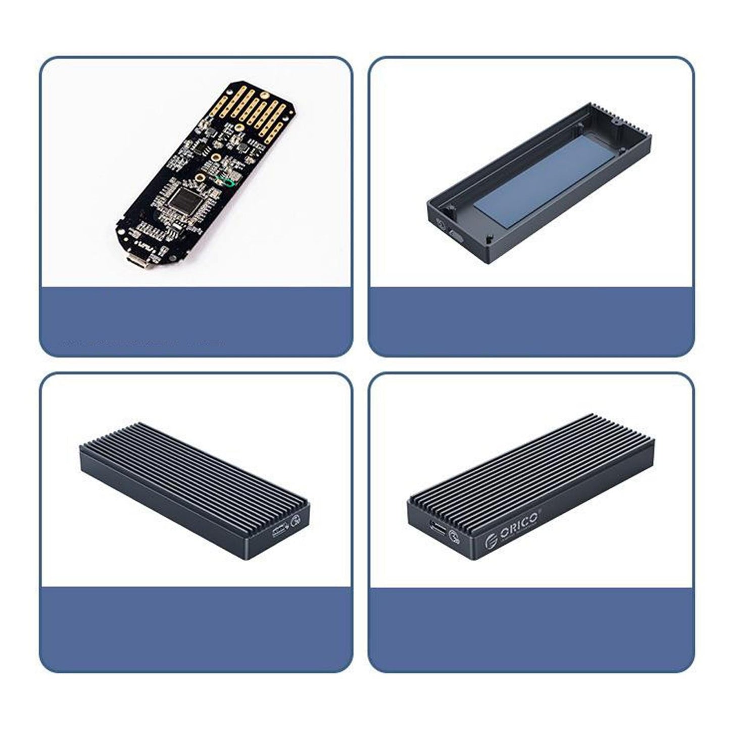 High Speed USB 3.2 M.2 NVME SSD Enclosure Adapter