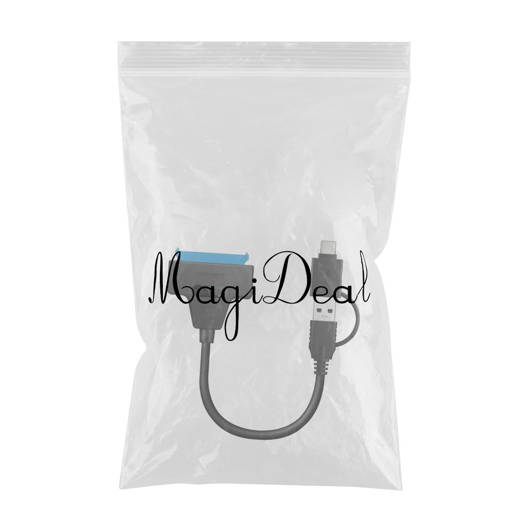 USB 3.0 to 2.5 SATA 22-Pin Hard Drive Adapter Cable Support UASP 20cm"