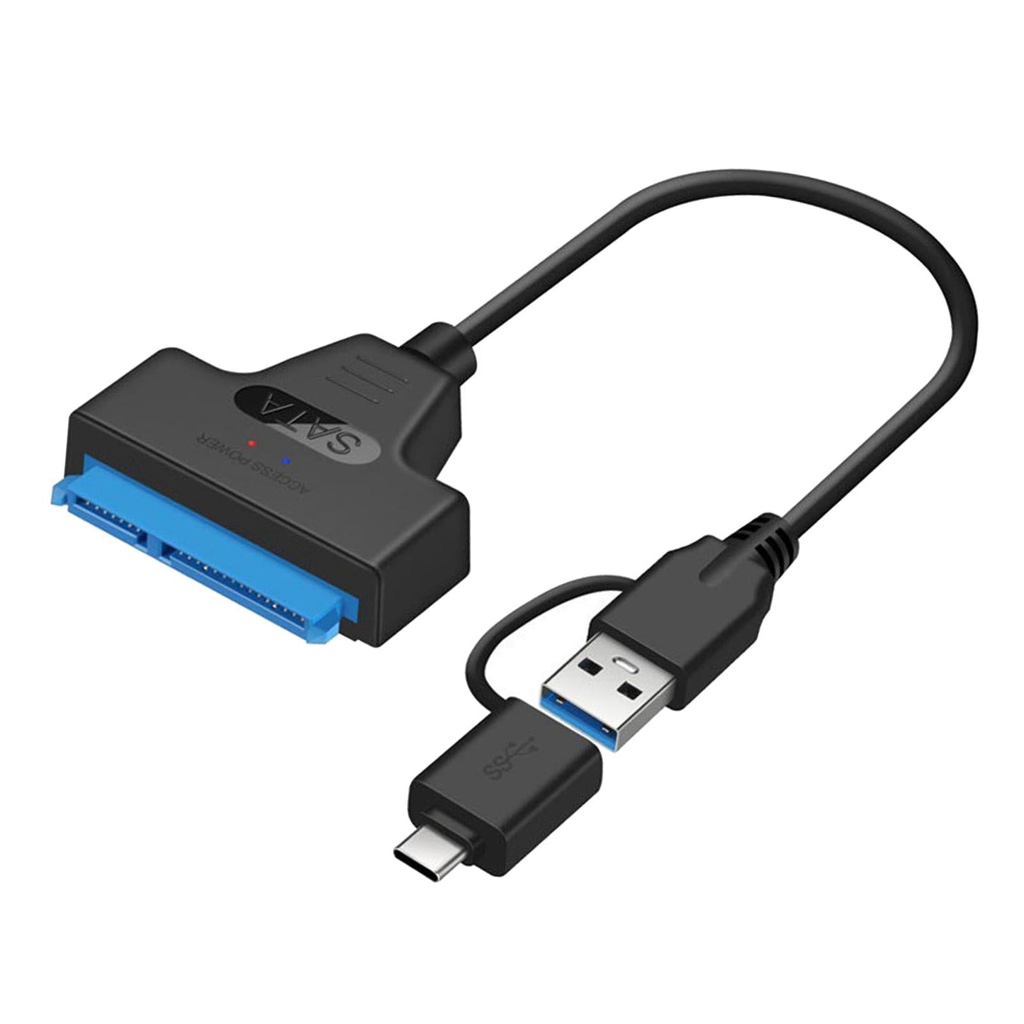 USB 3.0 to 2.5 SATA 22-Pin Hard Drive Adapter Cable Support UASP 50cm"