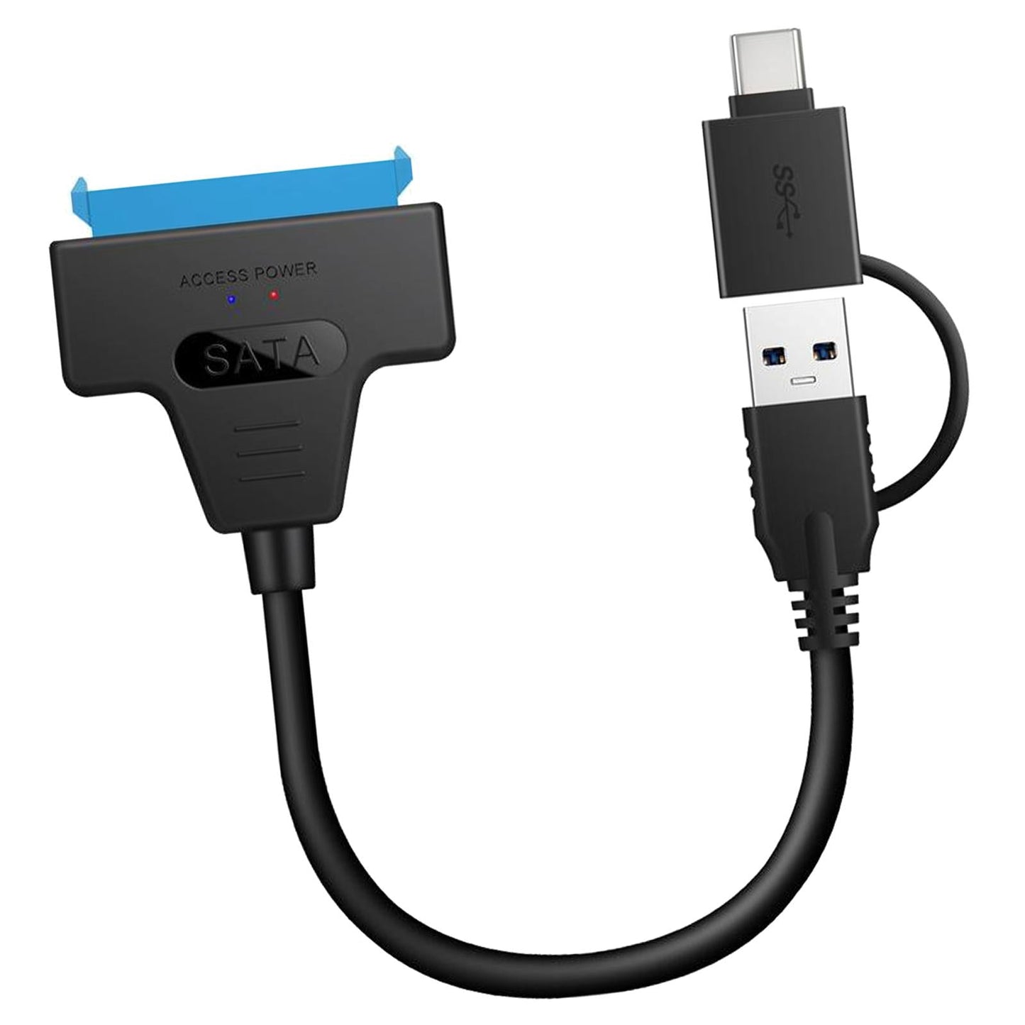 USB 3.0 to 2.5 SATA 22-Pin Hard Drive Adapter Cable Support UASP 50cm"