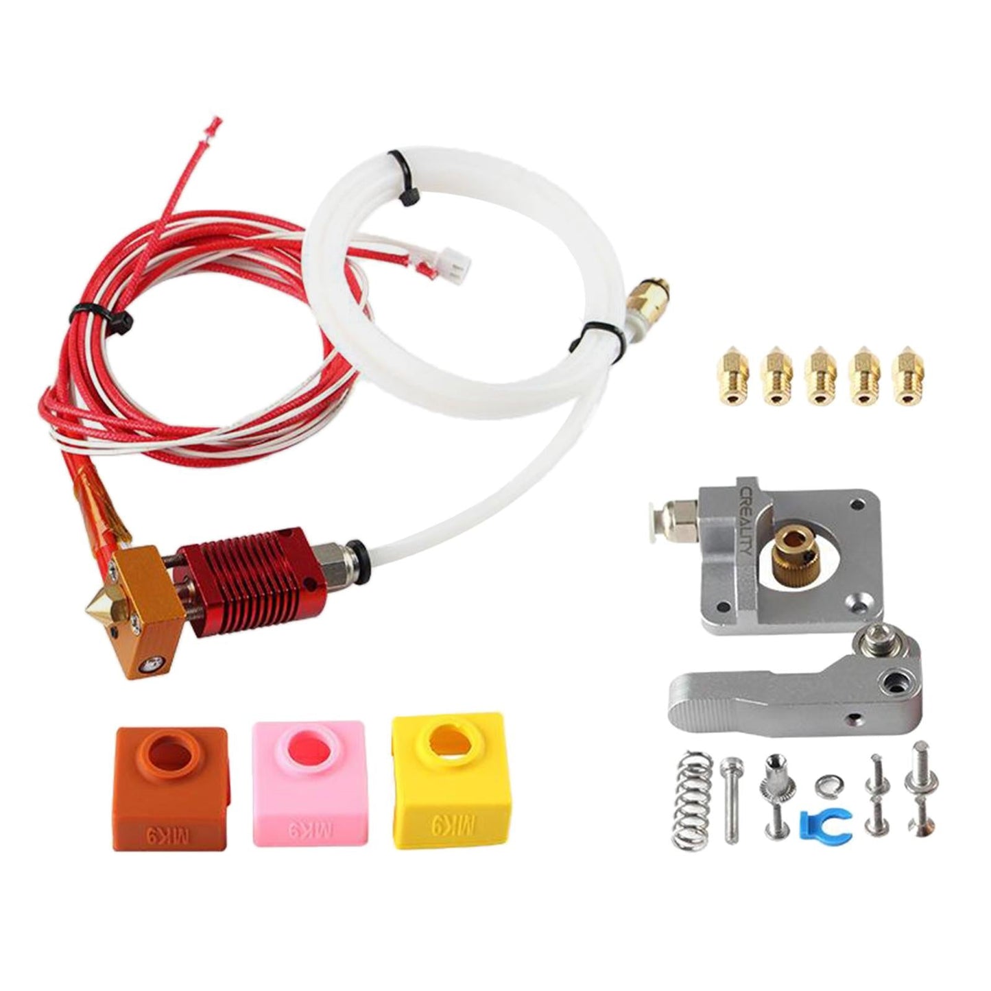 Metal 3D Printer MK9 Extruder Nozzle Silicone Sleeve Kit for Ender 5/5 CR