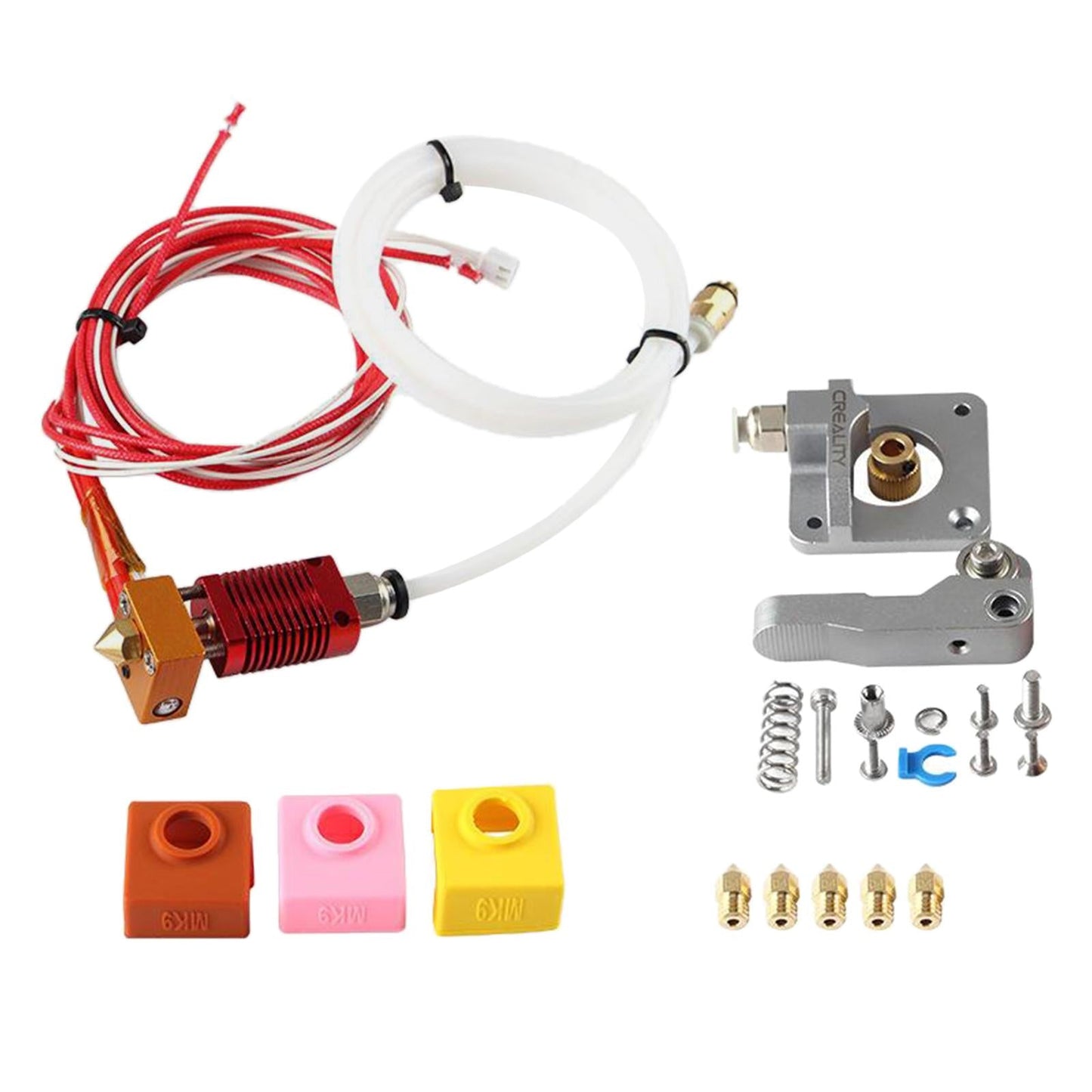 Metal 3D Printer MK9 Extruder Nozzle Silicone Sleeve Kit for Ender 5/5 CR