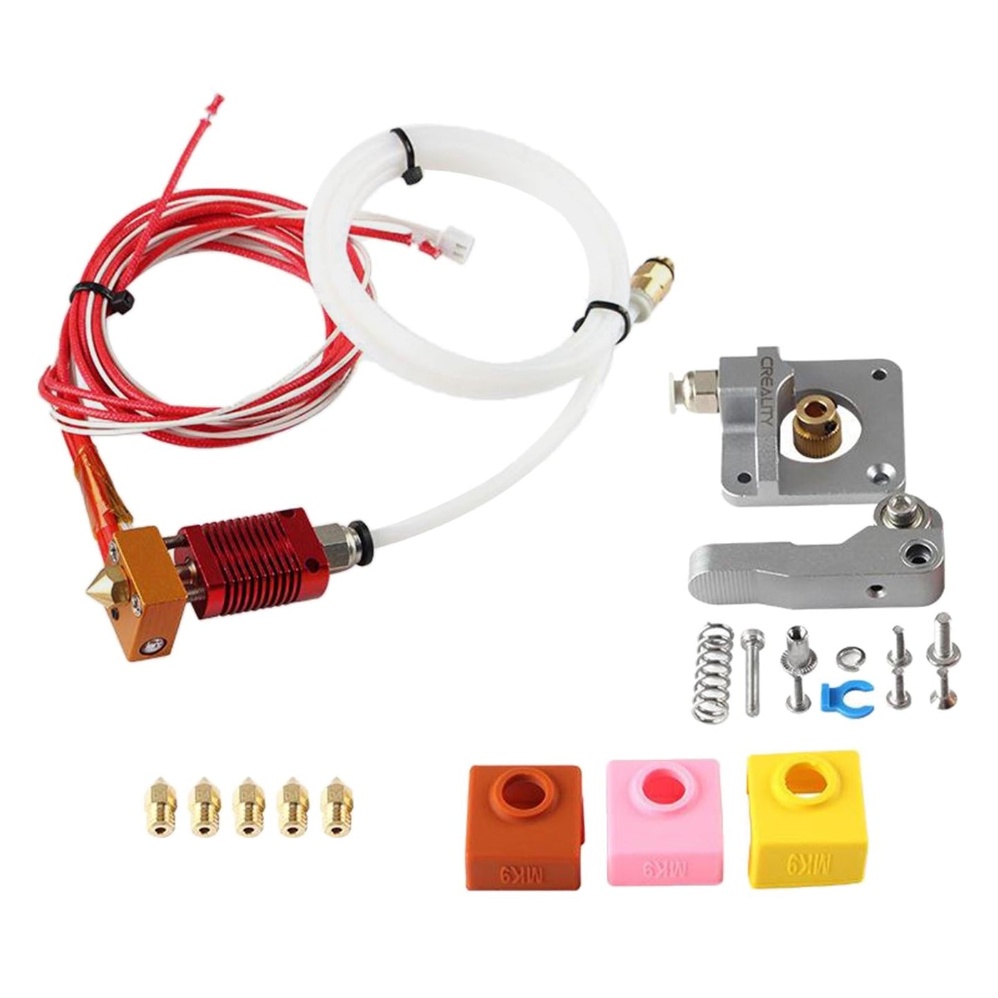 Metal 3D Printer MK9 Extruder Nozzle Silicone Sleeve Kit for Ender 5/5 CR