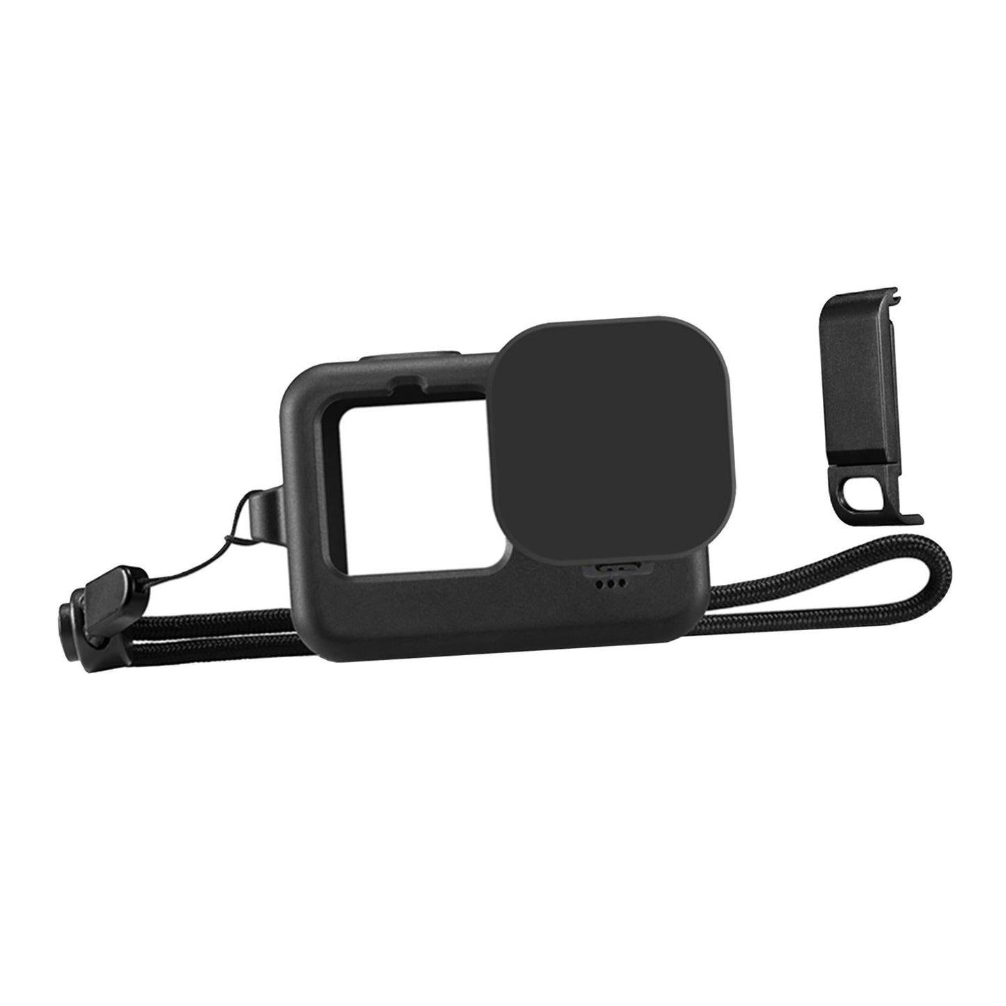 Protective Soft Silicone Housing Case for GoPro Hero9 Black & Lanyard