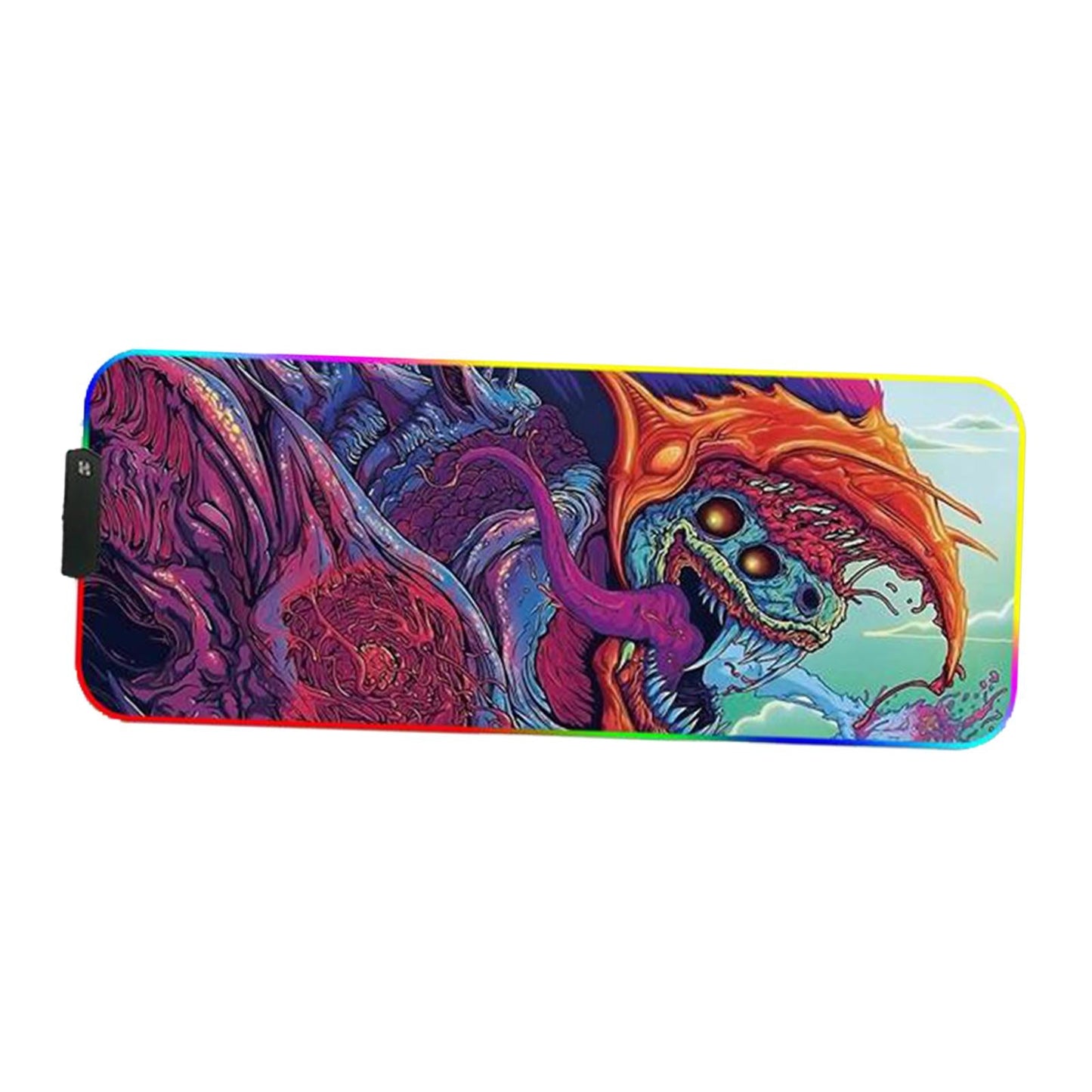 RGB LED Gaming Mouse Pad Glowing Mice Pad for PC Laptop  Style 2