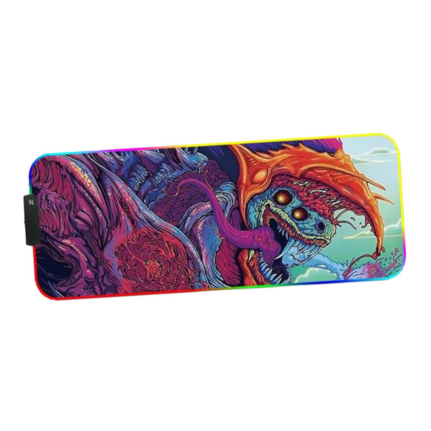 RGB LED Gaming Mouse Pad Glowing Mice Pad for PC Laptop  Style 2