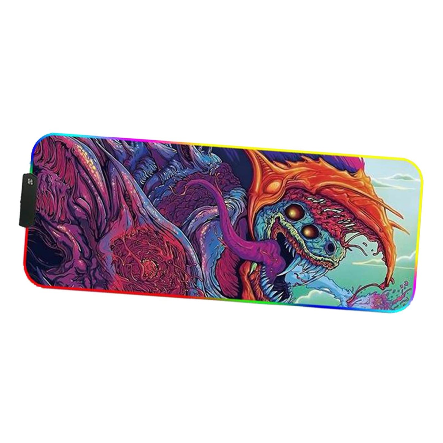 RGB LED Gaming Mouse Pad Glowing Mice Pad for PC Laptop  Style 2