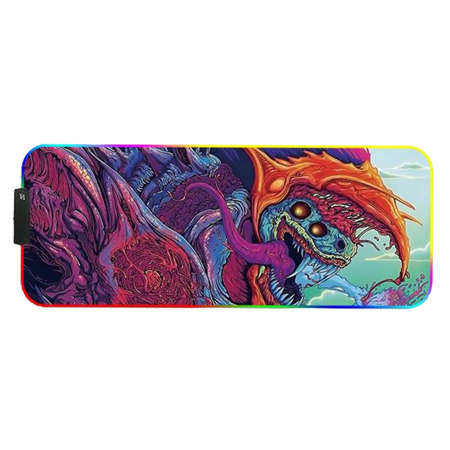 RGB LED Gaming Mouse Pad Glowing Mice Pad for PC Laptop  Style 2