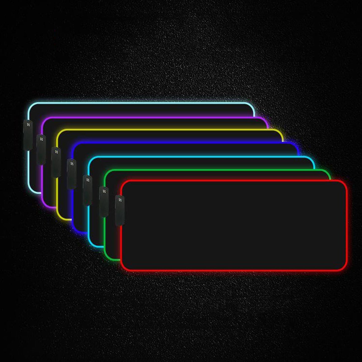 RGB LED Gaming Mouse Pad Glowing Mice Pad for PC Laptop  Style 4