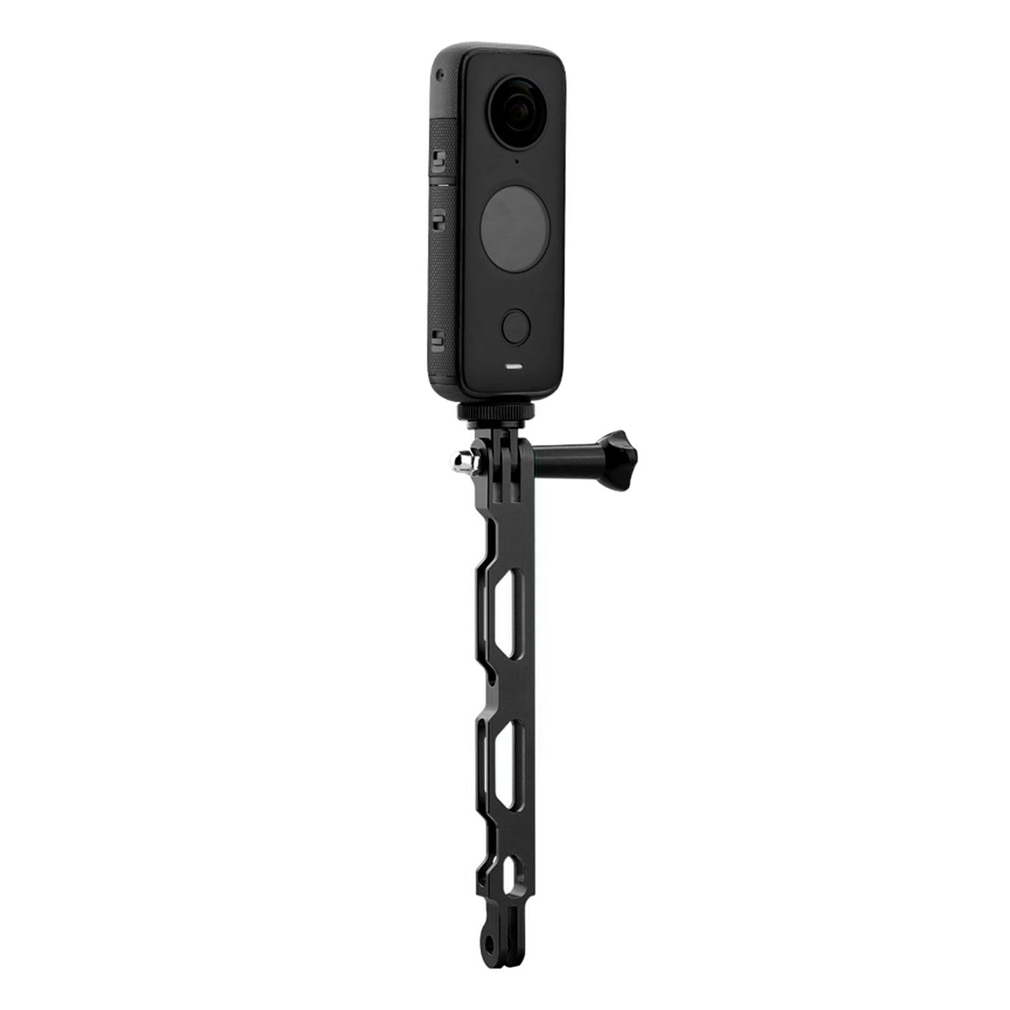 CNC Extension Arm Pole Mount Base 1/4 Adapter For Insta360 ONE X2 X black"