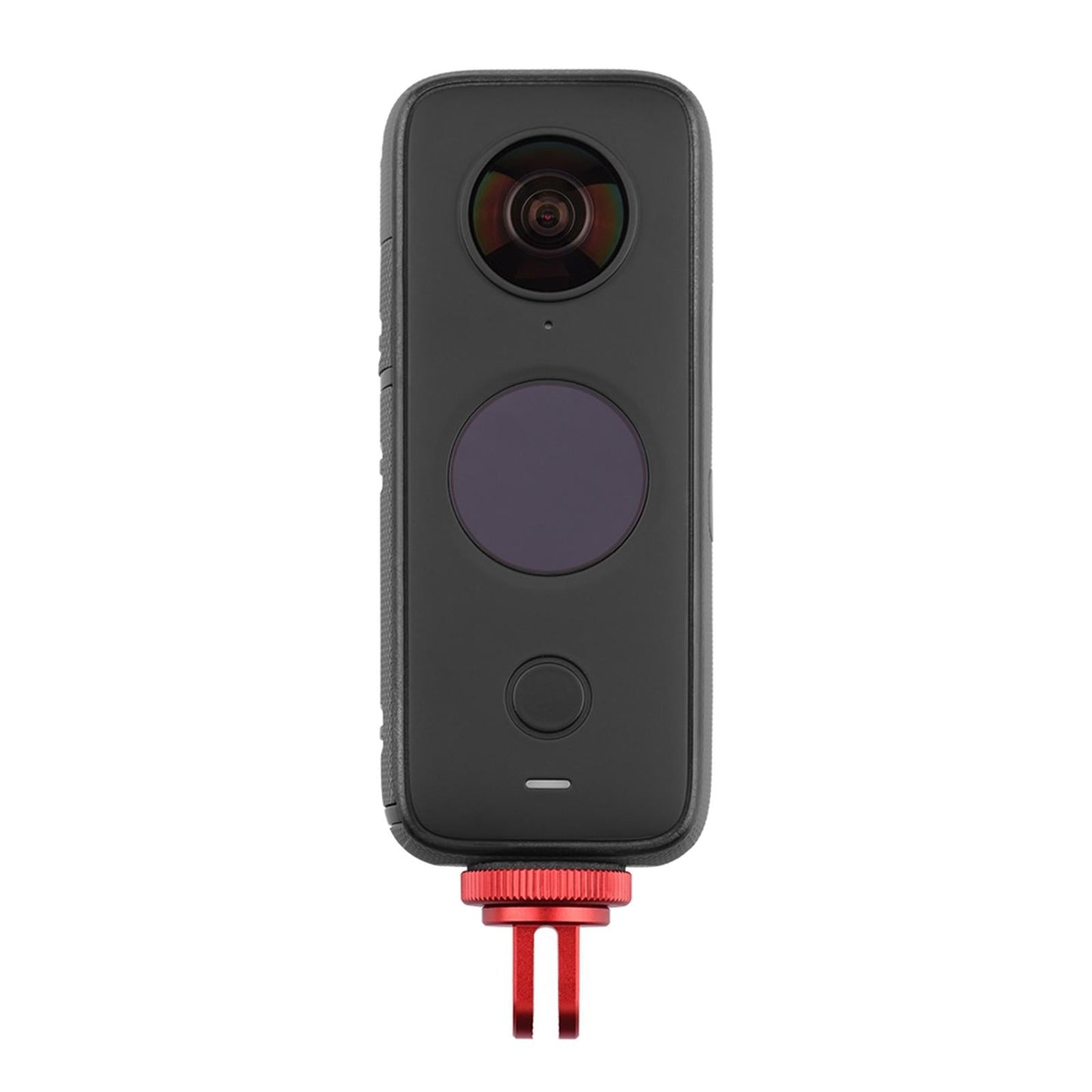 CNC Extension Arm Pole Mount Base 1/4 Adapter For Insta360 ONE X2 X red"