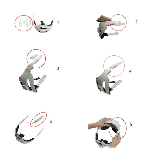 Protective Adjustable Headband Head Strap Replacement for Oculus Quest 2