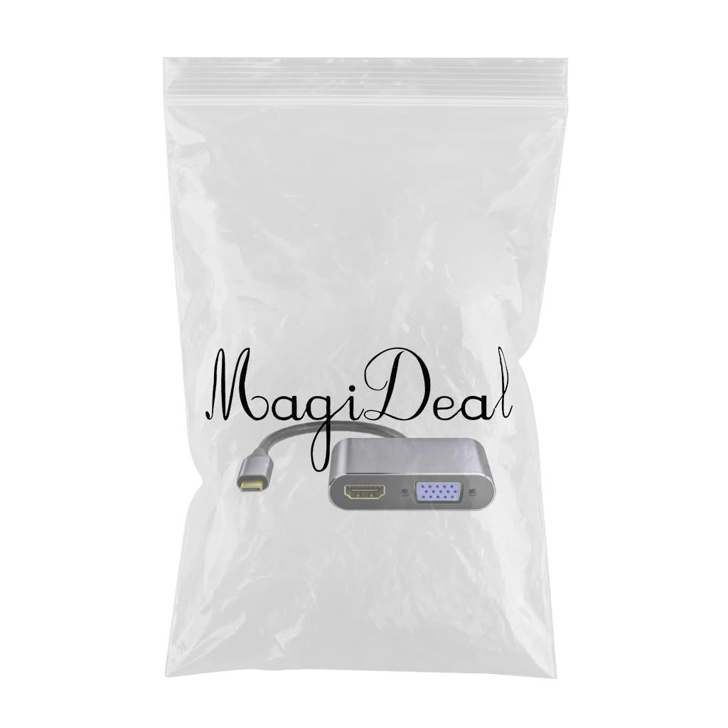 New Type-C Hub Dock USB 3.0 VGA Adapter Expansion Splitter for Macbook Pro