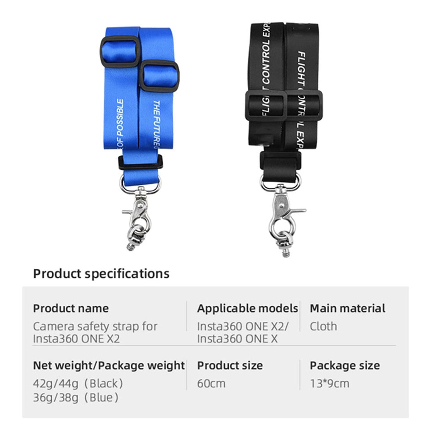 Neck Strap Camera Lanyard Sling For Insta360 ONE X/X2 Sport Camera Kit Blue