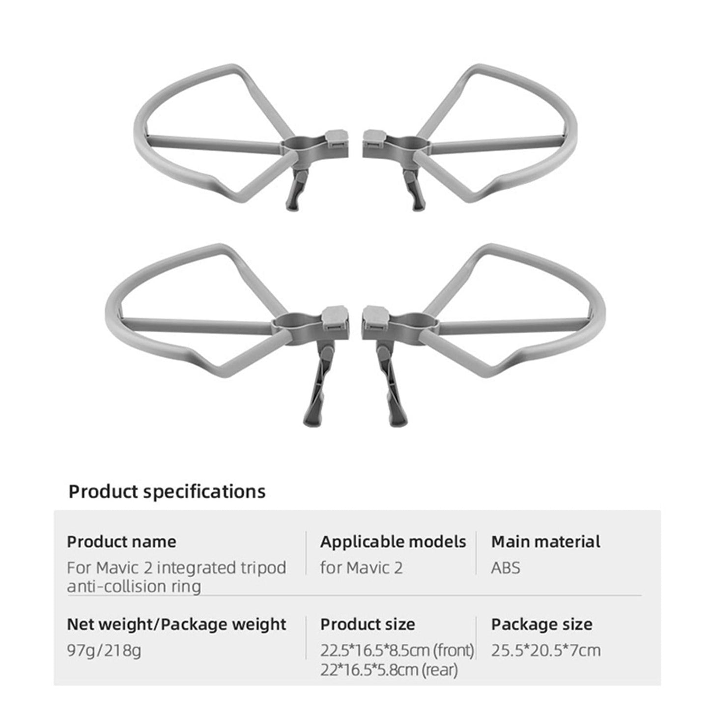 4 Propeller Guard Cover Scratch Proof Quick Install For DJI Mavic 2 PRO/ZOOM