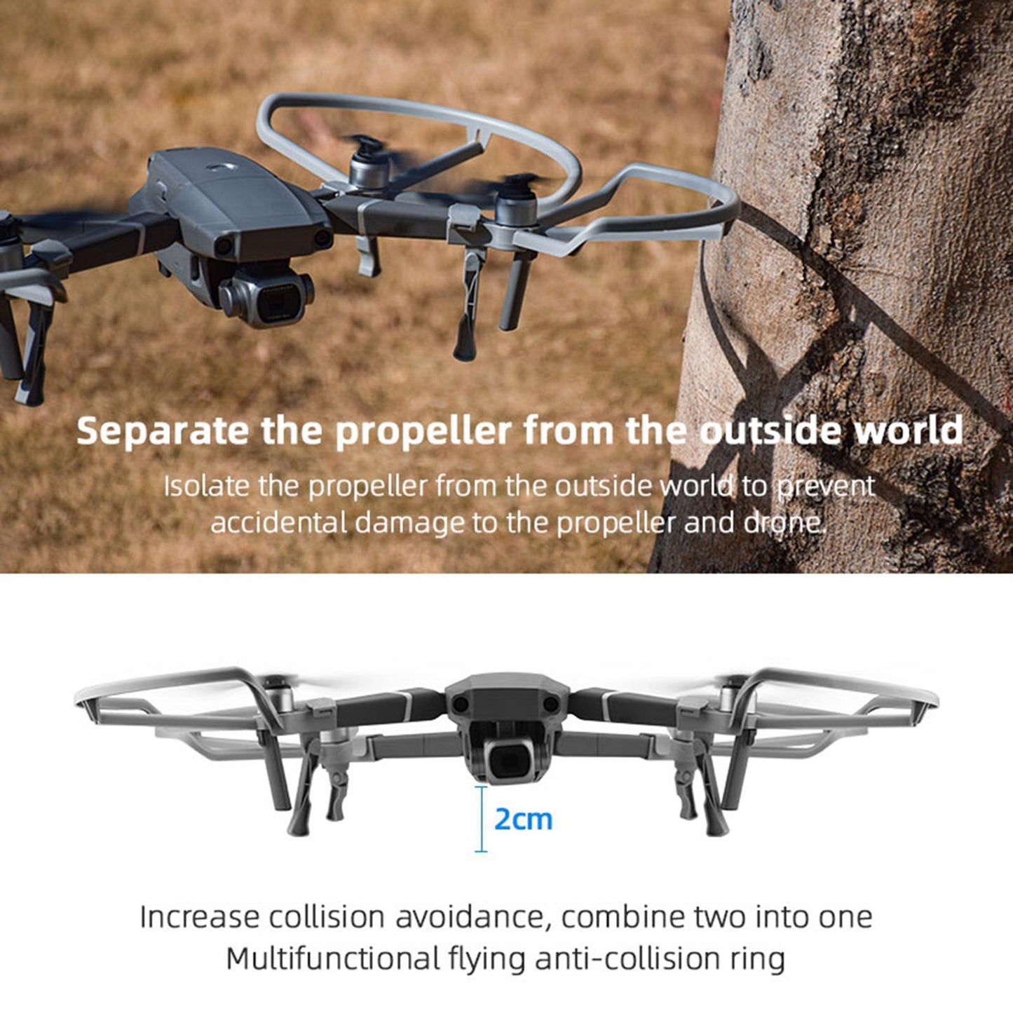 4 Propeller Guard Cover Scratch Proof Quick Install For DJI Mavic 2 PRO/ZOOM