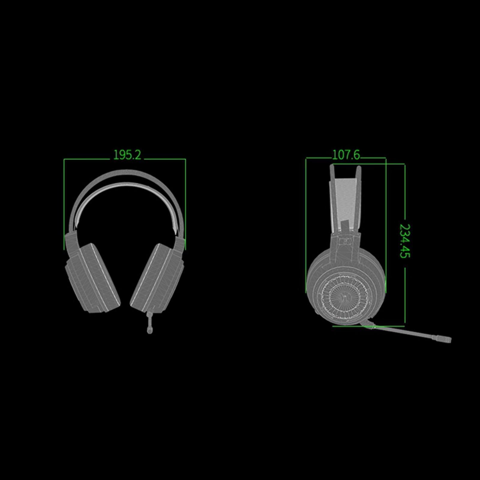 Esports Gaming Headset PC Headphone 7.1 Surround Sound for PC Mac Laptop 3.5mm plug