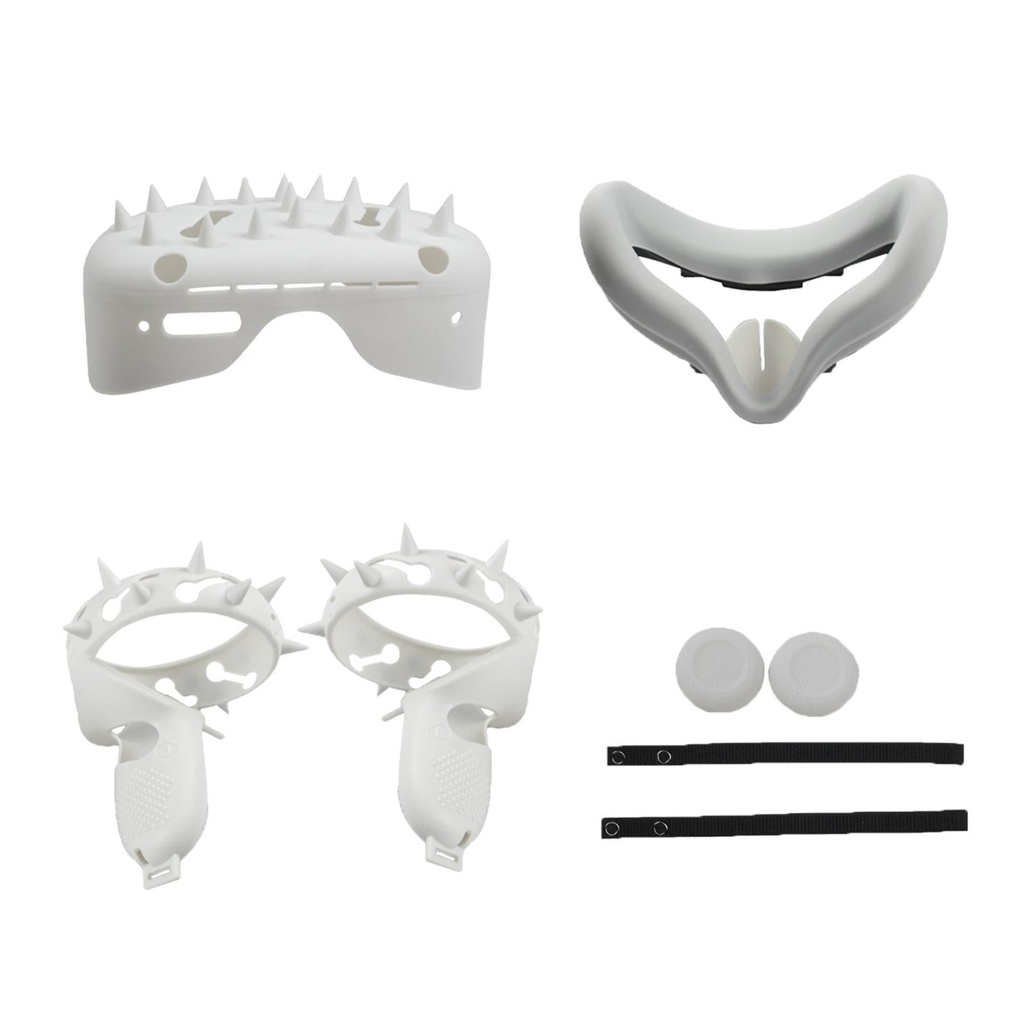 Soft Touch Controller Grip Cover for Oculus Quest 2 Accessories  white