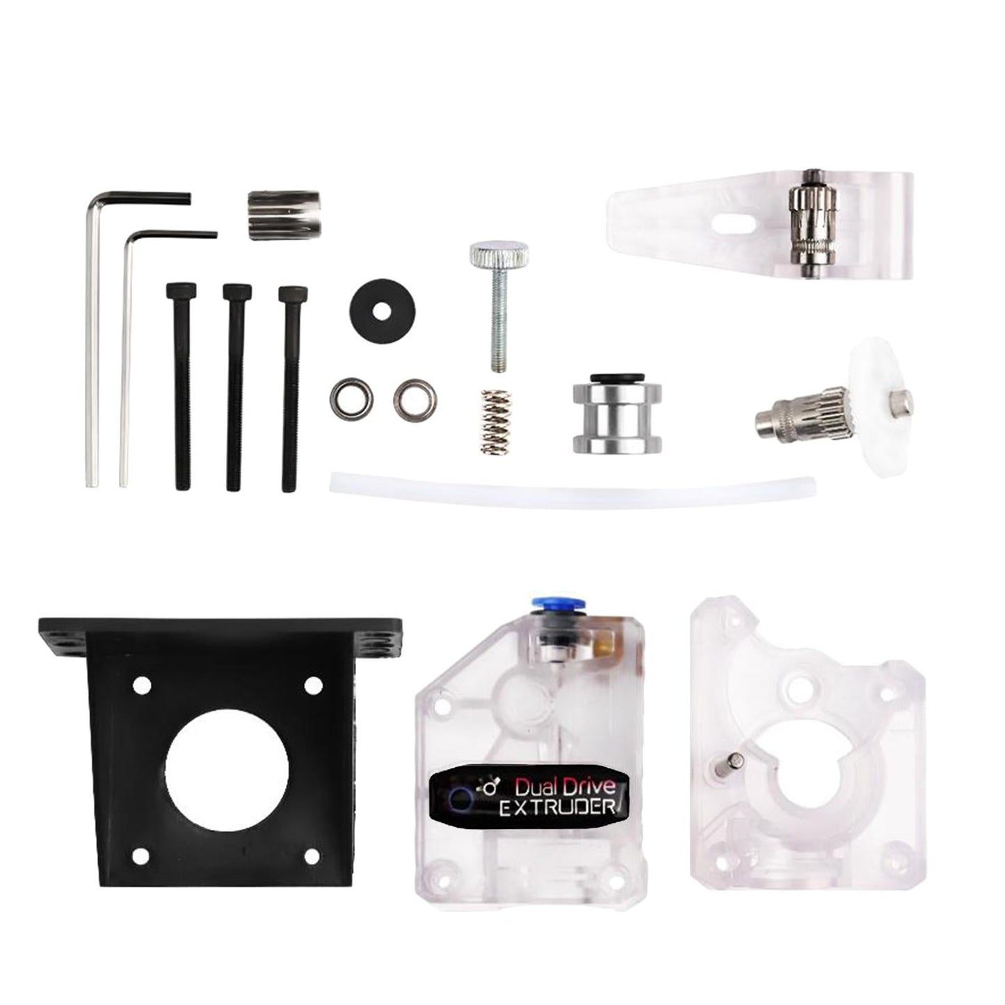 Dual Gear Metal BMG Extruder Set For CR10 Ender 3 Prusa I3 3D Printer Parts