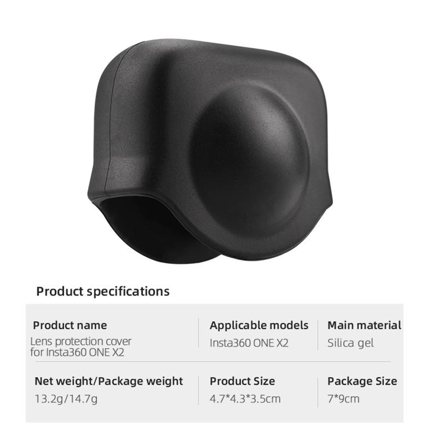 Light Lens Cover Protective Case Scrachproof for Insta360 One X2 Camera