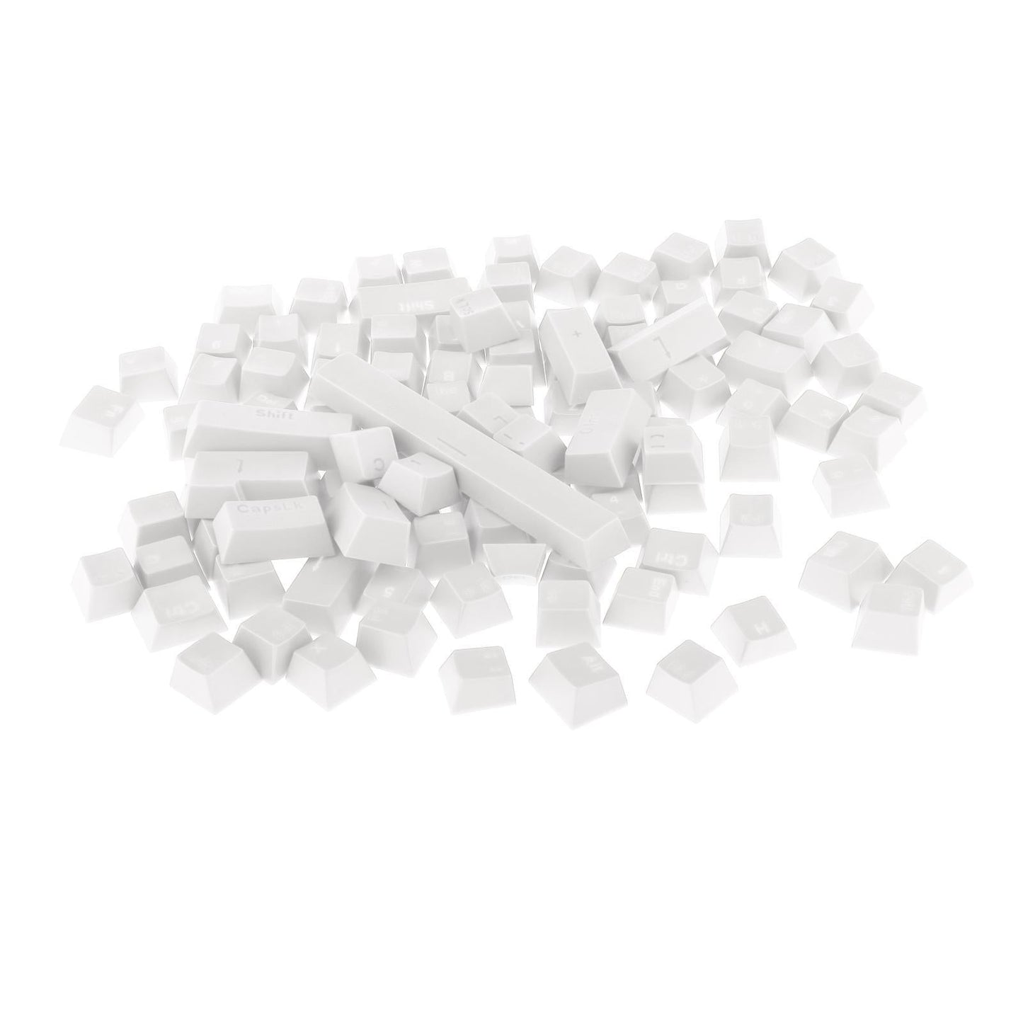 108-Key ABS Translucent Keycaps Key Cap for Mechanical Keyboard White
