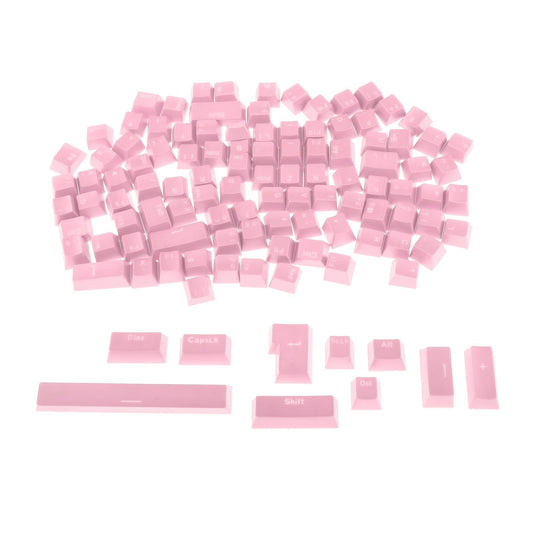 108-Key ABS Translucent Keycaps Key Cap for Mechanical Keyboard Pink