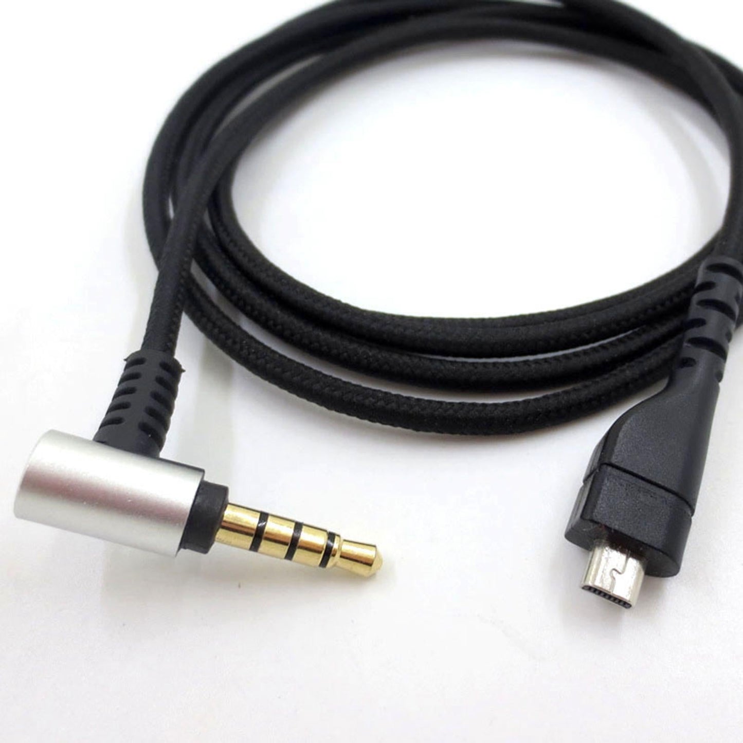 Replacement Audio Cable For SteelSeries Arctis 3 5 7 Pro Silver Plug