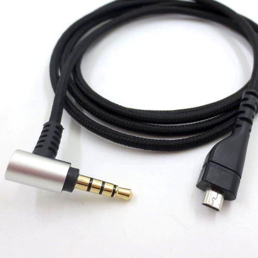 Replacement Audio Cable For SteelSeries Arctis 3 5 7 Pro Silver Plug