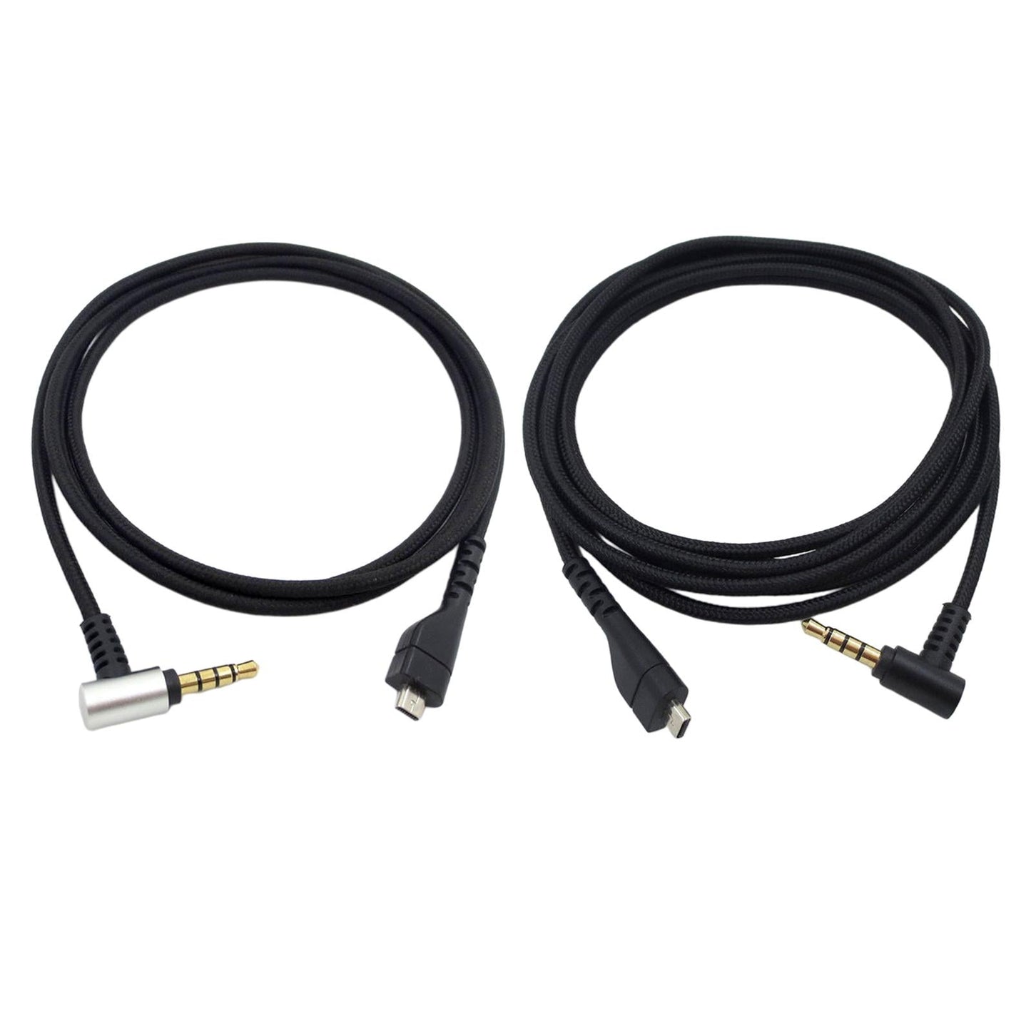 Replacement Audio Cable For SteelSeries Arctis 3 5 7 Pro Silver Plug
